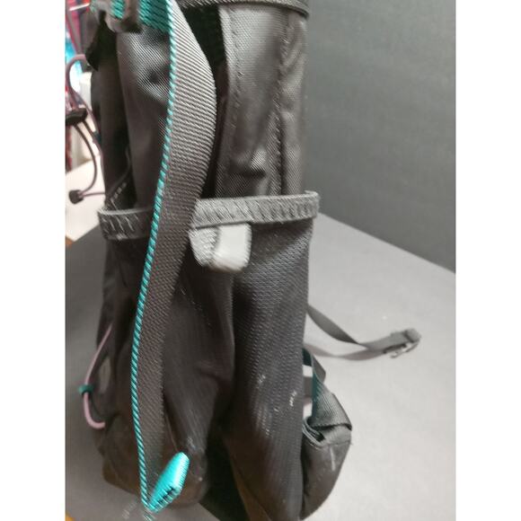 The North Face Borealis Backpack Hiking, Camping, School, Work Black Teal Purple - Picture 3 of 14